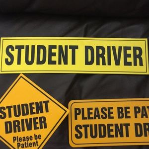 Student driver car - Magnets